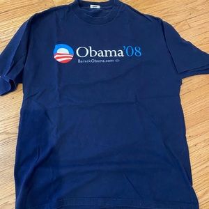 Obama Classic 2008 Campaign Teeshirt, Women’s, navy